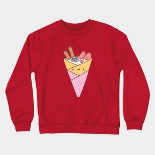 Cute Japanese Style Crepes Dessert Crewneck Sweatshirt